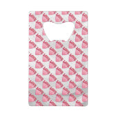 Love Heart Pattern Kredietkaart Flessenopener (Achterkant)
