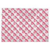 Love Heart Pattern Large Cadeauzakje (Achterkant)