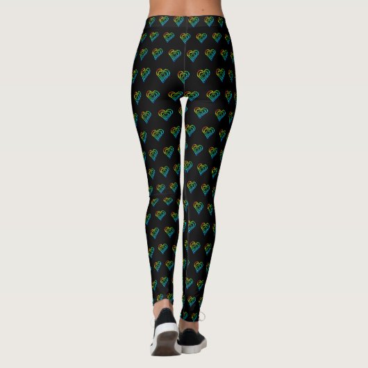 Love Heart Pattern Leggings (Achterkant)