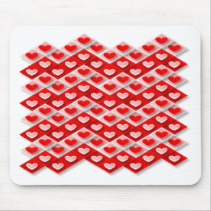 Love Heart Pattern Muismat