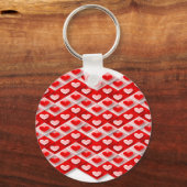 Love Heart Pattern Sleutelhanger (Voorkant)