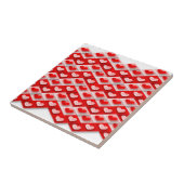 Love Heart Pattern Tegeltje (Zijkant)