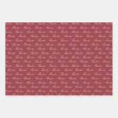 Love Heart Pattern Valentijnsdag Inpakpapier Vel (Voorkant 2)