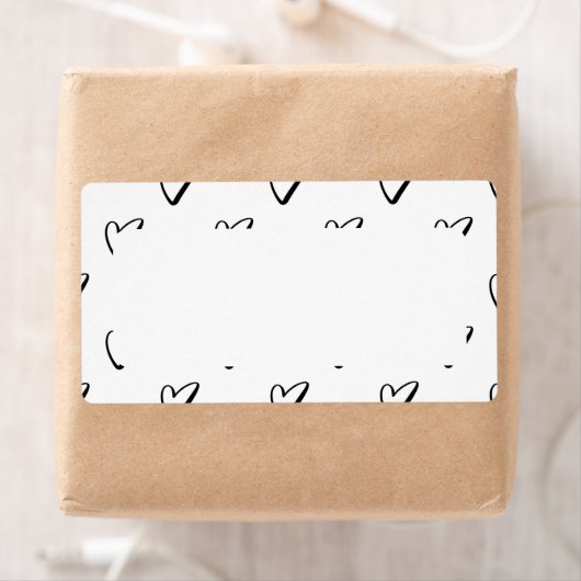 Love Heart Personalized Custom  Etiket (Insitu)