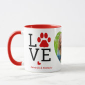 LOVE Heart Photo Custom Pet Hondenliefhebber Valen Mok (Links)