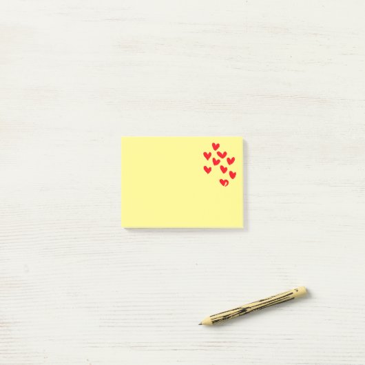 Love Heart Post It Notes (Op bureau)