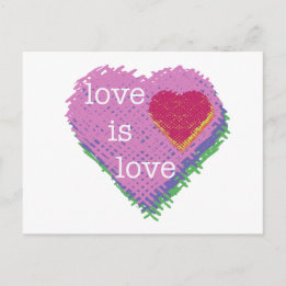 Love Heart Postcard Briefkaart