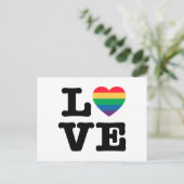 Love Heart Pride Briefkaart (Staand voorkant)