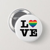 Love Heart Pride Button (Voorkant /achterkant)