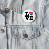 Love Heart Pride Button (In situ)