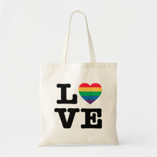 Love Heart Pride Canvas tas
