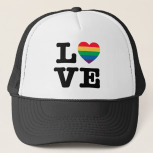 Love Heart Pride Trucker Hat Pet