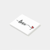 Love Heart Romance Post-it® Notes (Schuin)