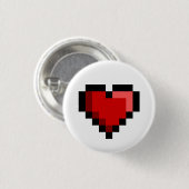Love Heart Ronde Button 3,2 Cm (Voorkant /achterkant)