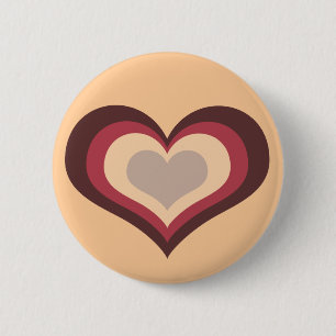 Love Heart Ronde Button 5,7 Cm