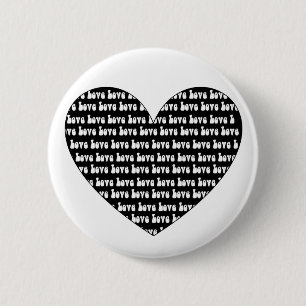 Love Heart Ronde Button 5,7 Cm