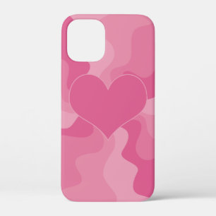 Love Heart - Roze iPhone 12 Mini Hoesje