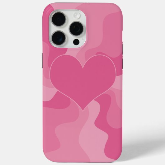 Love Heart - Roze Case-Mate iPhone Case (Achterkant)