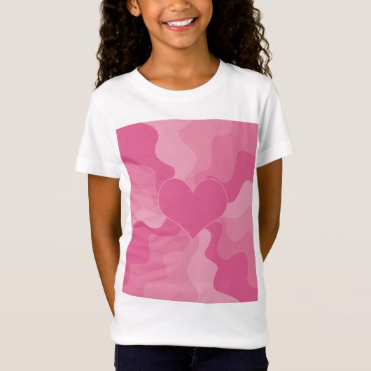 Love Heart - Roze T-shirt (Voorkant)