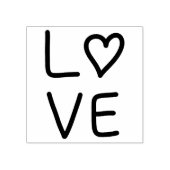 Love Heart Rubberstempel (Afrduk)