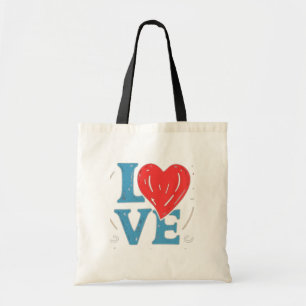 LOVE Heart Sac fourre-tout - Romantique & mignon