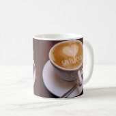 Love Heart San Francisco Cappuccino Coffee Cup Mug (Devant droit)