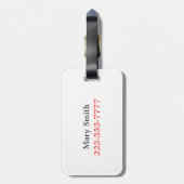 Love Heart Say Baggage Label Bagagelabel (Achterkant verticaal)