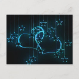 Love Heart Shower Birthday Party Destiny Stars Briefkaart