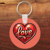 Love Heart Sleutelhanger (Achterkant)