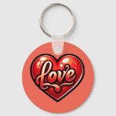 Love Heart Sleutelhanger (Achterkant)