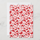 Love Heart Spring Baby shower Invitation Kaart (Achterkant)