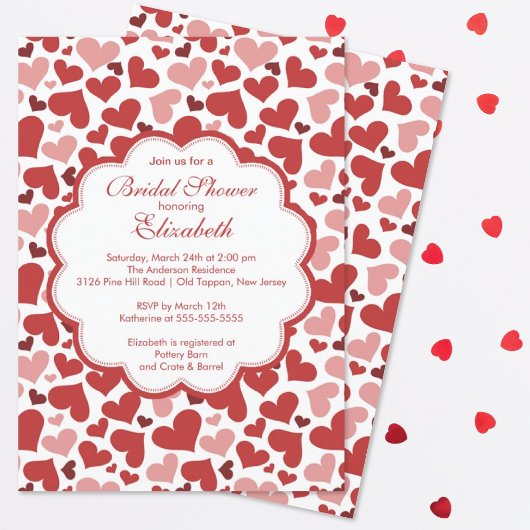 Love Heart Spring Invitation de douche nuptiale