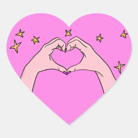 Love Heart Sticker (Voorkant)