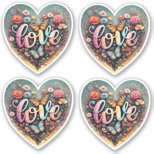 Love Heart Sticker (Voorkant)