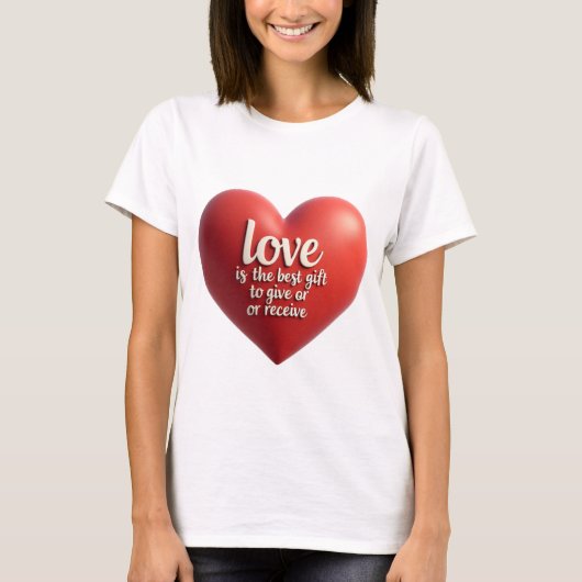 love heart t-shirt (Voorkant)