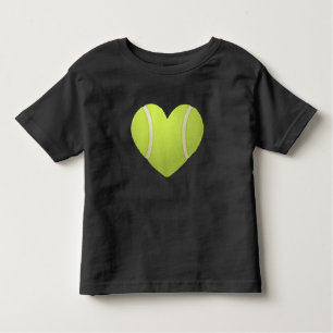 Love Heart Tennis Valentijnsdag Tennis Players Kinder Shirts