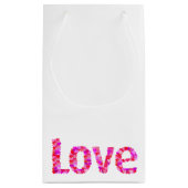 LOVE Heart Text Cadeau Sac cadeau (Dos)