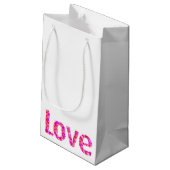 LOVE Heart Text Cadeau Sac cadeau (Dos Angle)