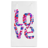 LOVE Heart Text Cadeau Sac cadeau (Devant)