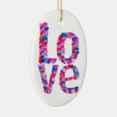 LOVE Heart Text Ornement (Droite)
