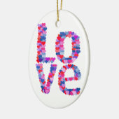 LOVE Heart Text Ornement (Gauche)
