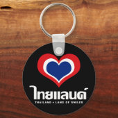 Love [Heart] Thailand ♦ Thai Language Script ♦ Sleutelhanger (Voorkant)