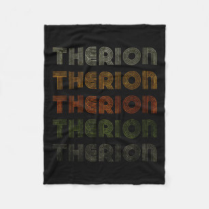 Love Heart Therion T-shirt Grunge Style Zwart Fleece Deken