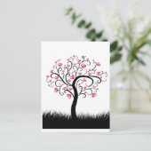 Love Heart Tree Romantique pour Valentines Carte d (Debout devant)