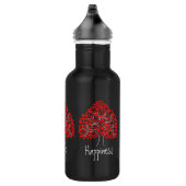 Love Heart Tree zwarte fles (Rechts)