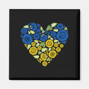 Love Heart Ukraine Sunflower Ukraine Peace for U Magneet
