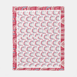 Love Heart Valentijnsdag Rainbow Fleece Deken