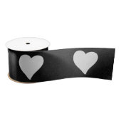 Love Heart White Glitter Valentijns Lint (Spoel)