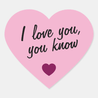 love heart with qoute hart sticker