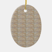 Love Heart Zee Shell Beach Hearts Seashells Summer Keramisch Ornament (Voorkant)